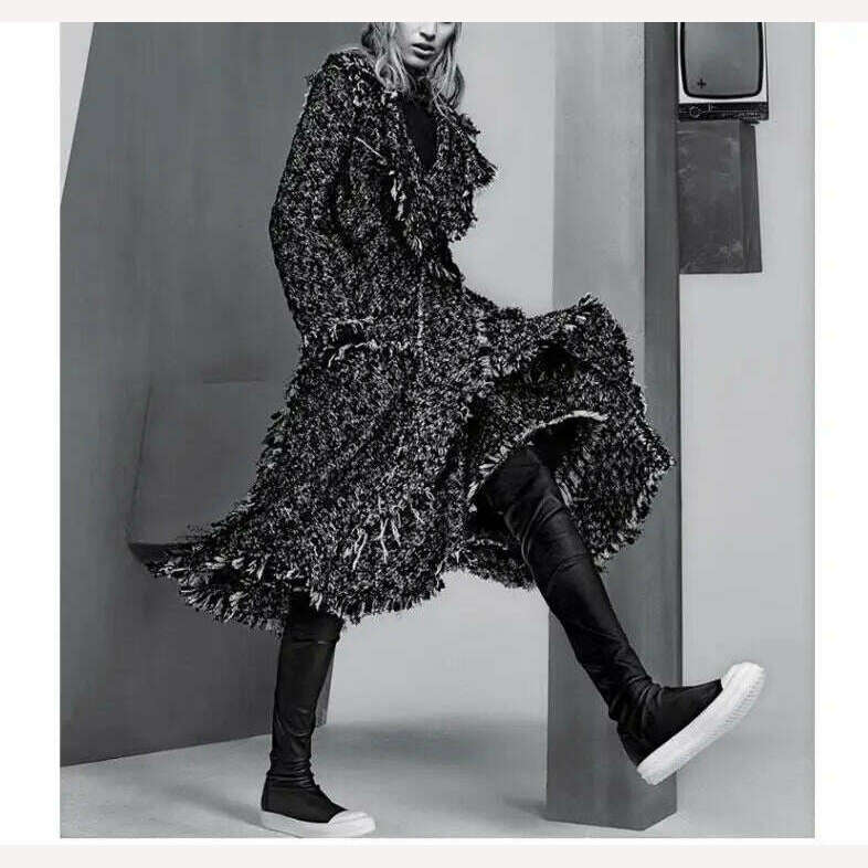 New Women Shoes Over Knee High Boots Luxury Trainers Winter Casual Brand Snow Spring Flats Shoes Black Big Size Mid-calf Boots - KIMLUD