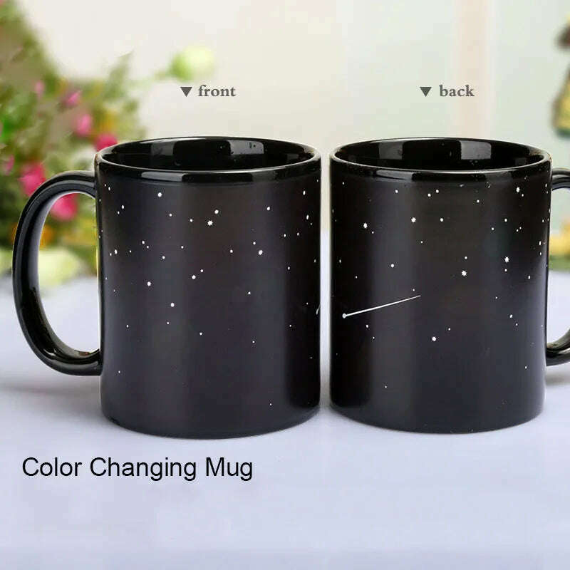 KIMLUD, Newest Style Ceramic Cups Changing Color Mug Milk Coffee Mugs Friends Gifts Student Breakfast Cup Star Solar System Mugs, KIMLUD Womens Clothes