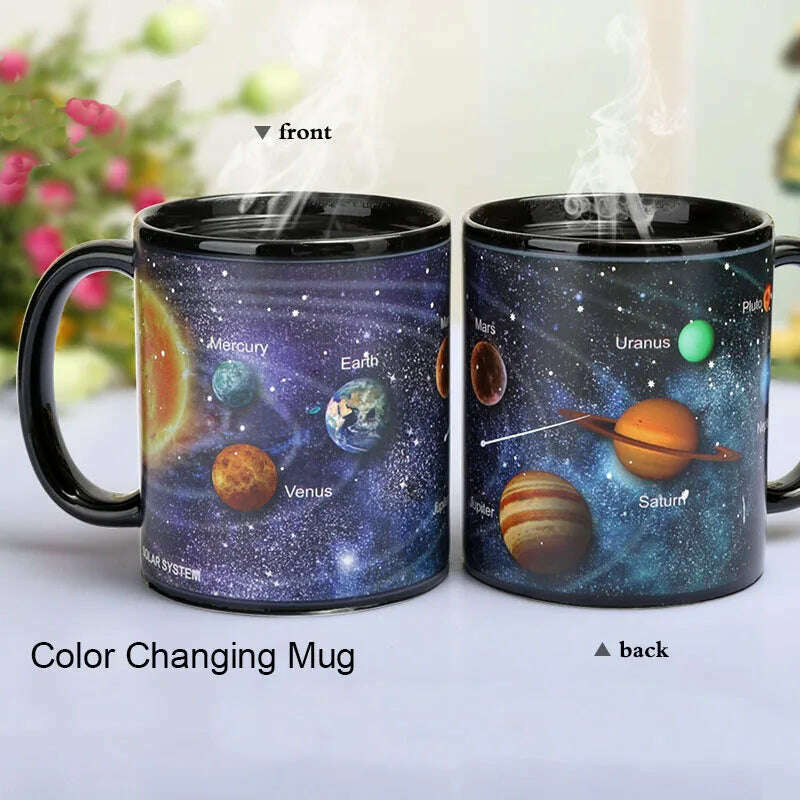 KIMLUD, Newest Style Ceramic Cups Changing Color Mug Milk Coffee Mugs Friends Gifts Student Breakfast Cup Star Solar System Mugs, KIMLUD Womens Clothes