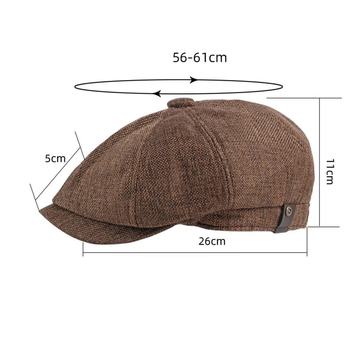 KIMLUD, Newsboy Hat Men Beret Cabbie Driving Hunting Caps Vintage Tweed Peaky Blinders Berets Flat Peaked Cap Street Hats for Men Women, KIMLUD Womens Clothes