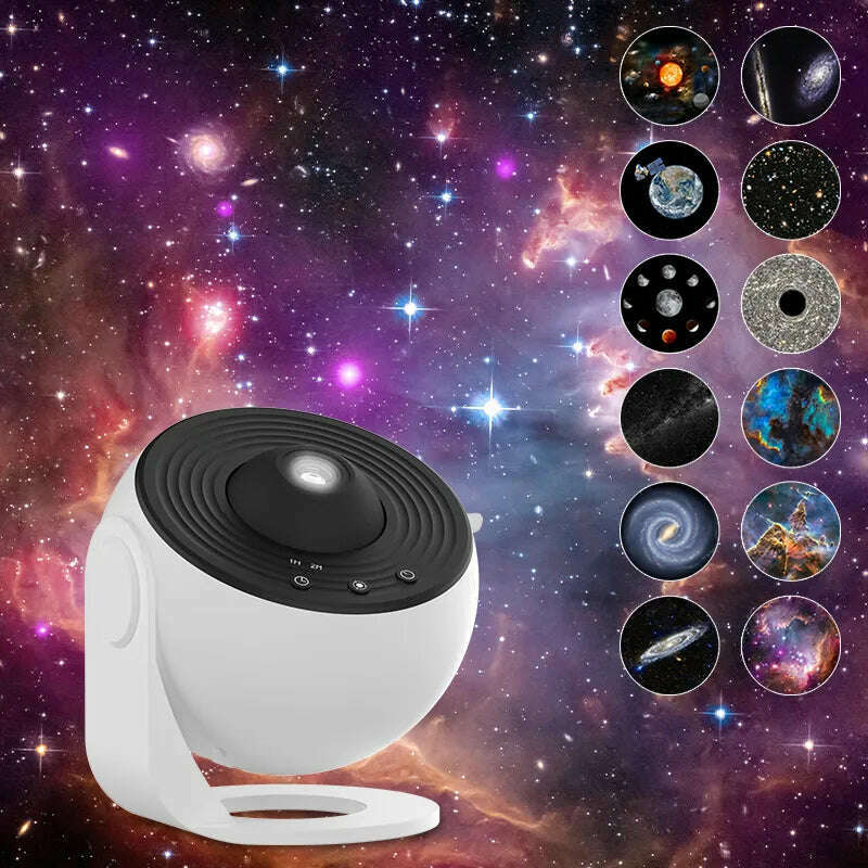 KIMLUD, Night Light Galaxy Projector Starry Sky Projector 360° Rotate Planetarium Lamp For Kids Bedroom Valentines Day Gift Wedding Deco, KIMLUD Women's Clothes