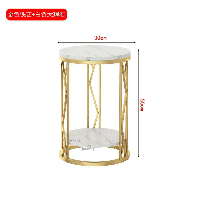 KIMLUD, Nordic Sofa Side Cabinet Luxury Removable Small Coffee Table Modern Bedroom Furniture Simple Bedside Small Round Table, A 1, KIMLUD APPAREL - Womens Clothes