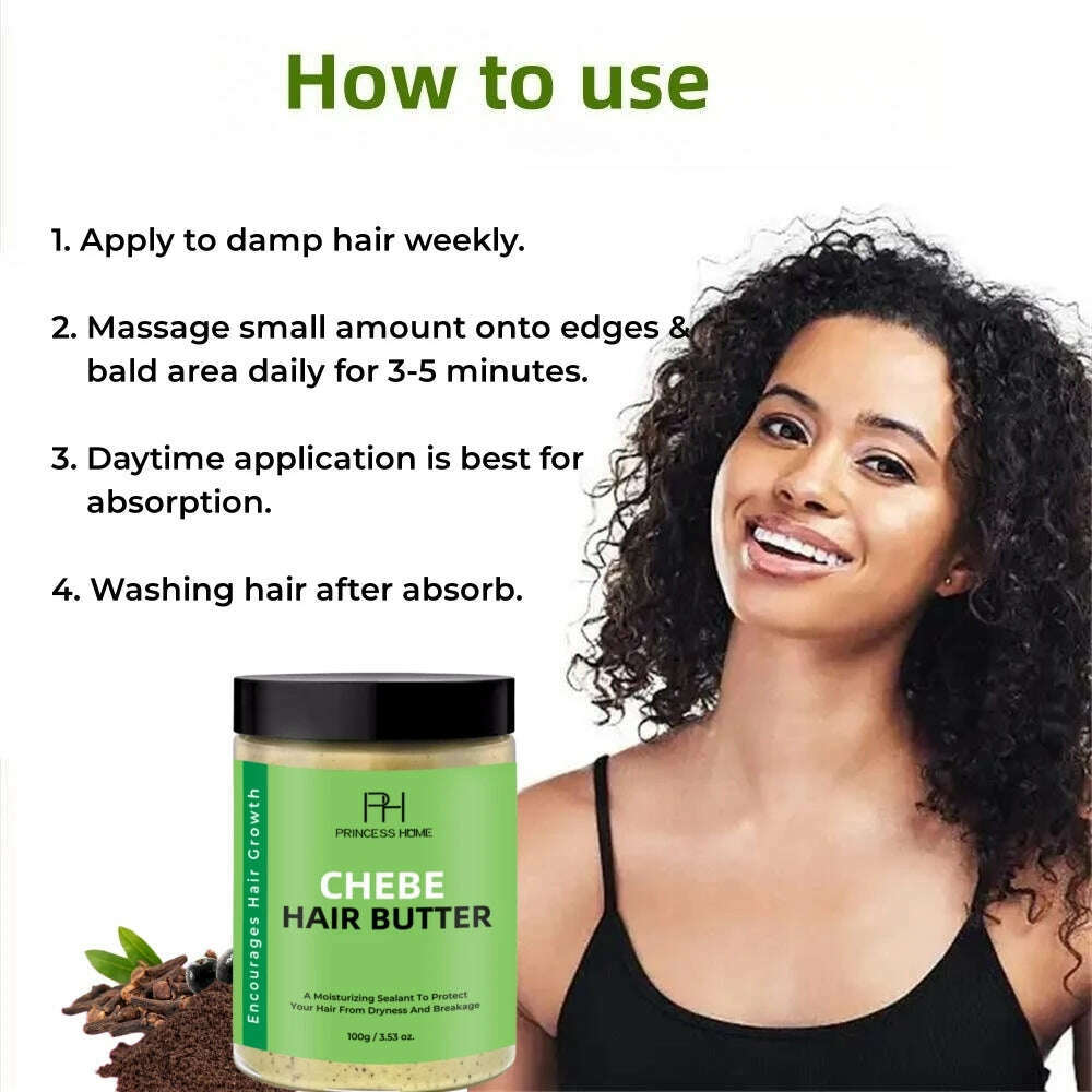 KIMLUD, OEM Chebe Butter Hair Growth Chebe Powder Nourishes Scalp Improves Frizz Split Ends Promotes Hair Growth Chebe Butter 100g, KIMLUD Womens Clothes