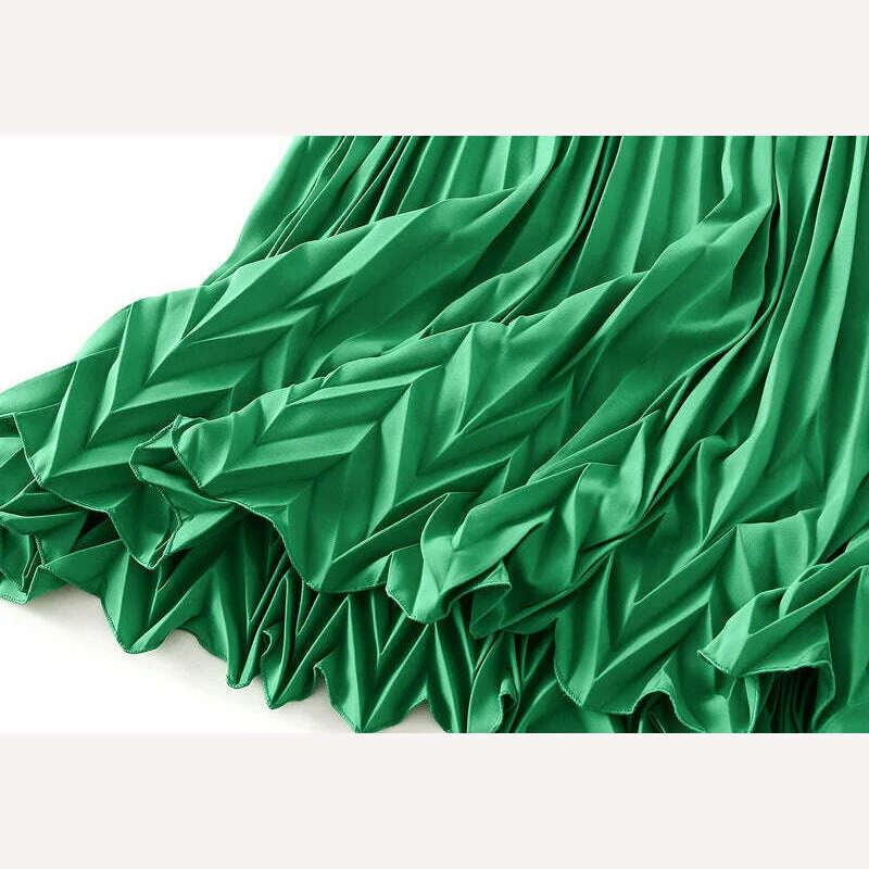 KIMLUD, Oisslec Prom Dresses Simple High A-Line Formal Evening Fold Satin Occasion Gown sage green evening gown платье выпускной, as picture color7 / 18W, KIMLUD APPAREL - Womens Clothes