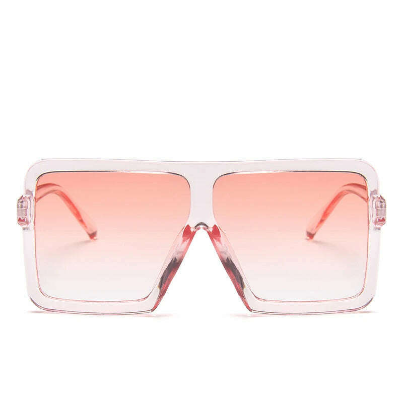 OLOPKY 2022 Square Women Sunglasses Brand Designer Luxury Glasses Women/Men Oversized Eyewear Women Vintage Gafas De Sol Mujer, T-Pink, KIMLUD Women's Clothes