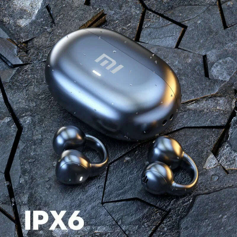 KIMLUD, Original Xiaomi M55 Wireless Earbuds Bluetooth Headset Charging Earphones Ear-hook Headphone Sport Game With Mic Pods, KIMLUD Womens Clothes