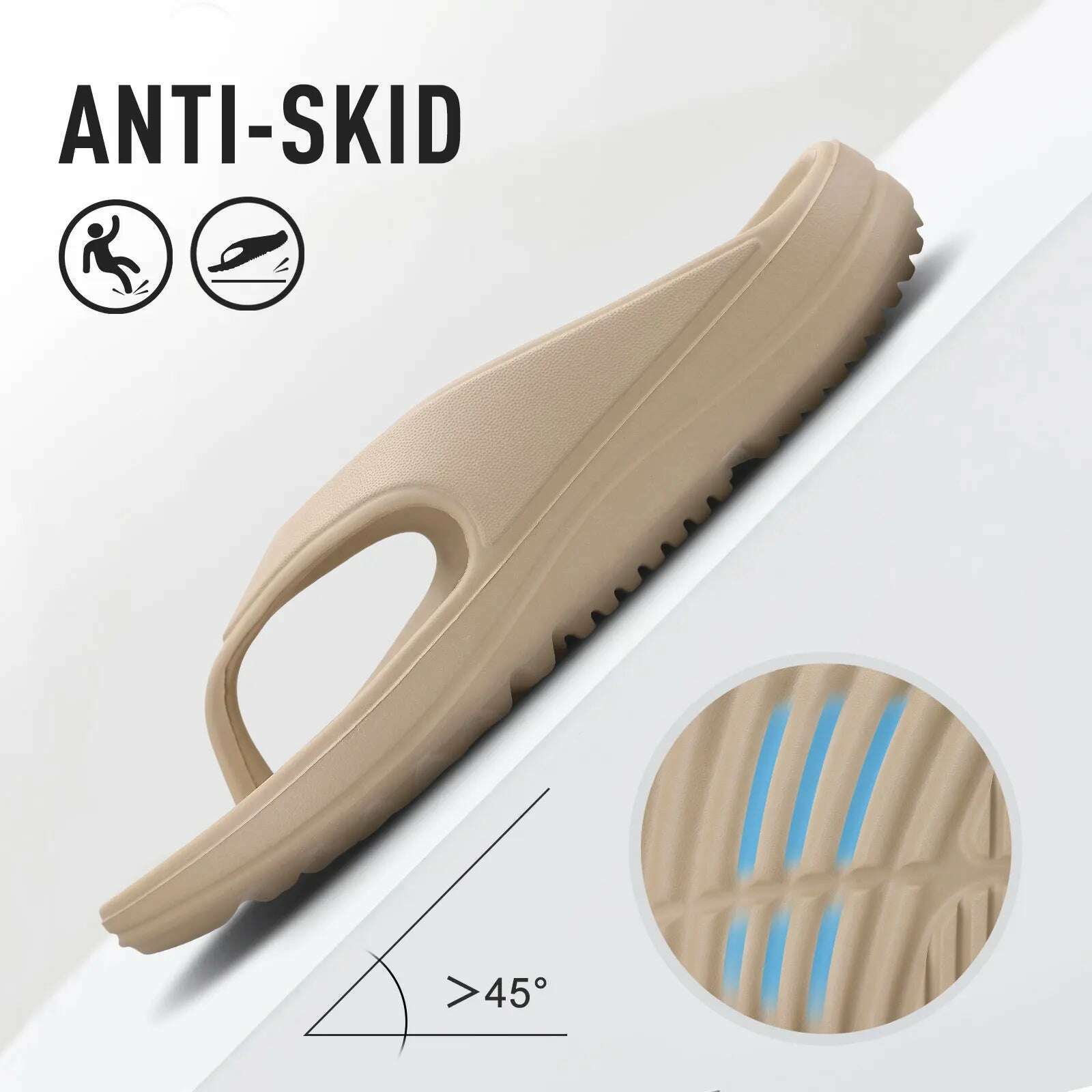 Orthopedic Sandals for Women Fashionable Beach Flip Flop Summer Outdoor Soft Sandals with Arch Support Home Bathroom Slides - KIMLUD