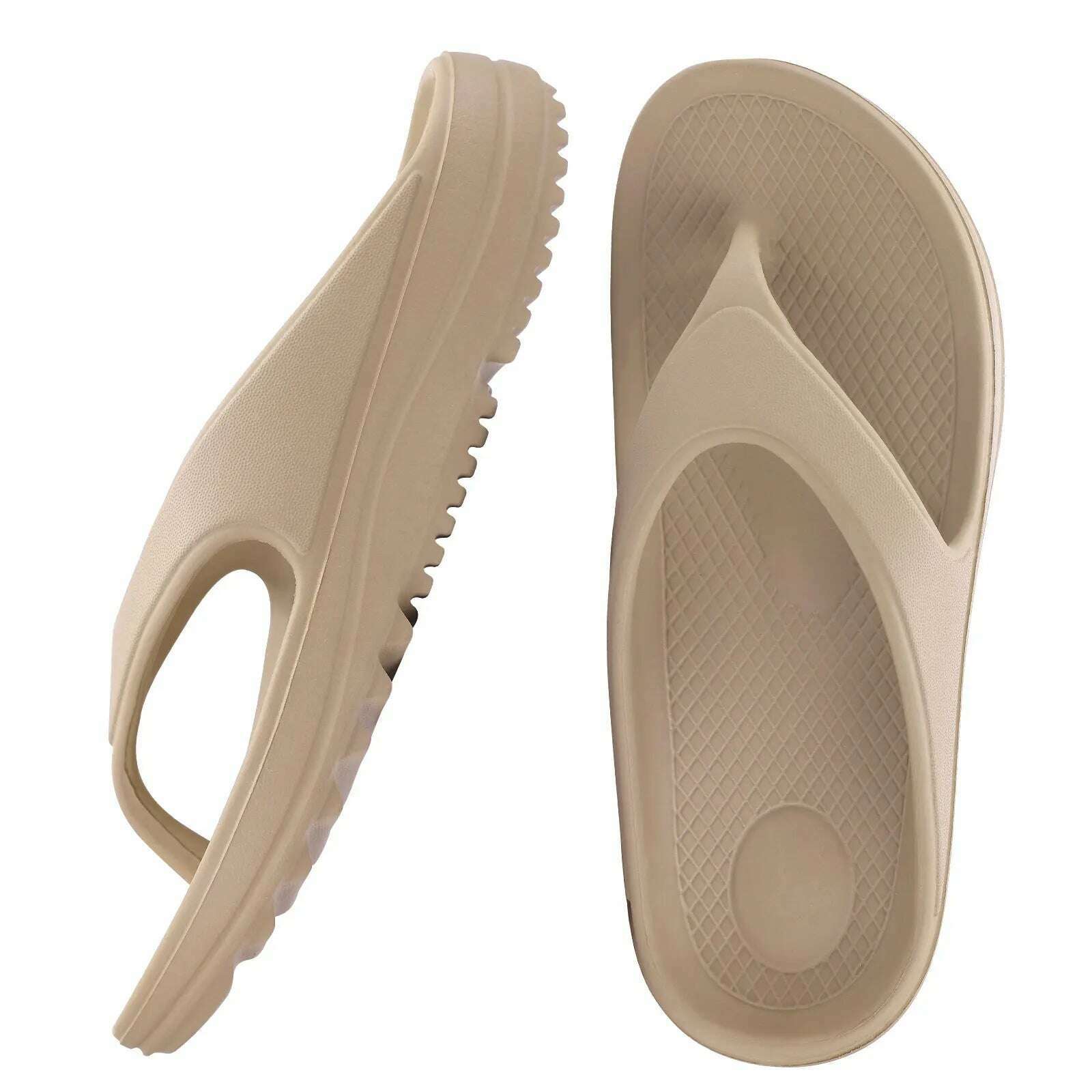 Orthopedic Sandals for Women Fashionable Beach Flip Flop Summer Outdoor Soft Sandals with Arch Support Home Bathroom Slides - KIMLUD