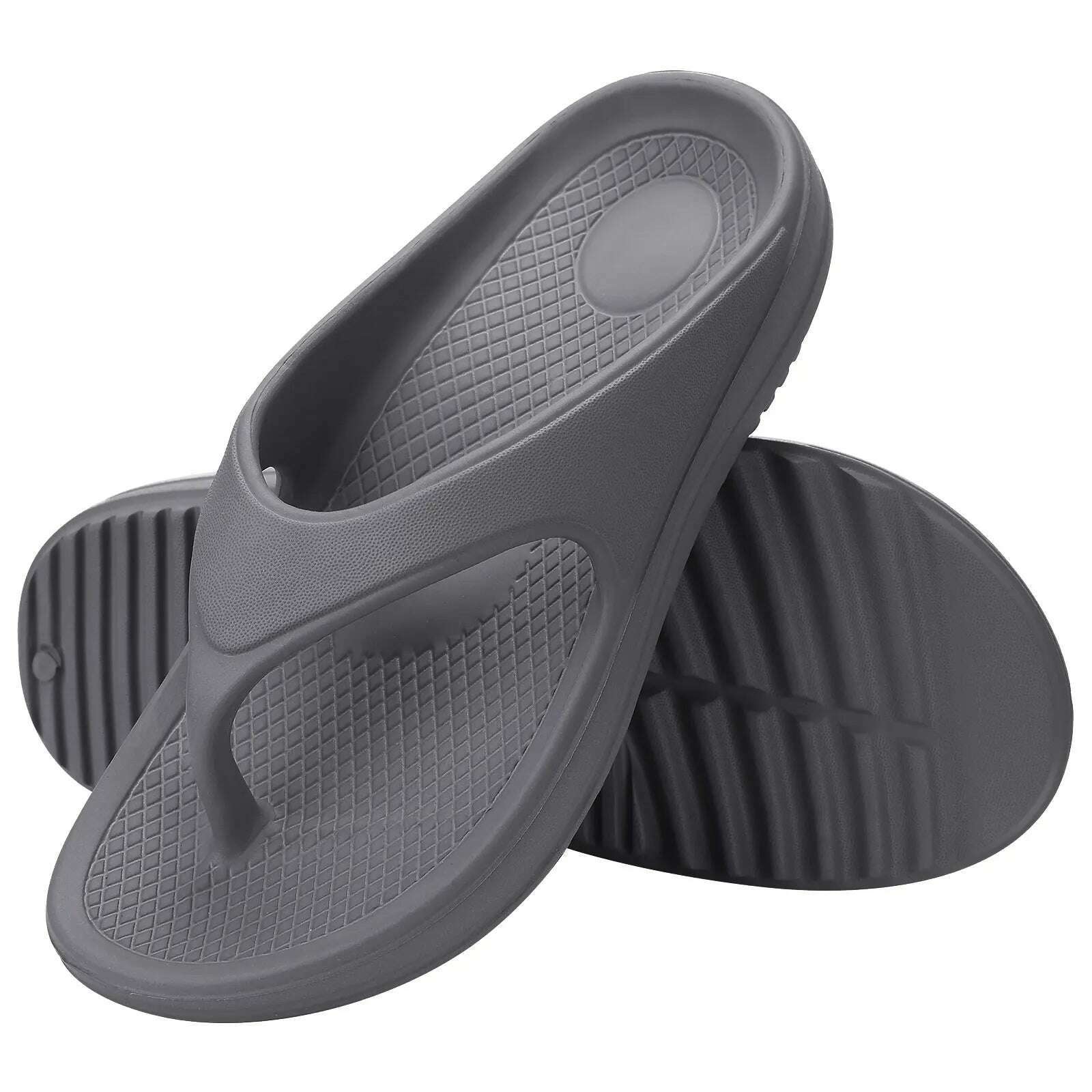 Orthopedic Sandals for Women Fashionable Beach Flip Flop Summer Outdoor Soft Sandals with Arch Support Home Bathroom Slides - KIMLUD