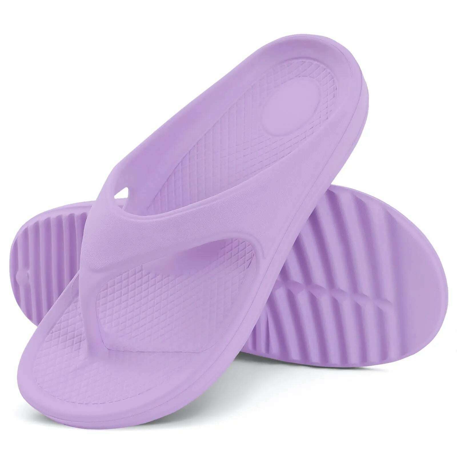 Orthopedic Sandals for Women Fashionable Beach Flip Flop Summer Outdoor Soft Sandals with Arch Support Home Bathroom Slides - KIMLUD