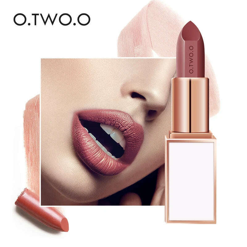 KIMLUD, O.TWO.O shimmer glitter lipstick cream 20 colors velvet matte lipstick pen waterproof long lasting sexy red lip stick OT044, KIMLUD Womens Clothes