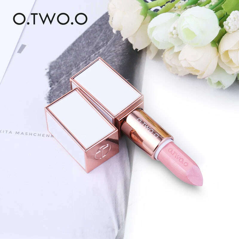 KIMLUD, O.TWO.O shimmer glitter lipstick cream 20 colors velvet matte lipstick pen waterproof long lasting sexy red lip stick OT044, KIMLUD Womens Clothes