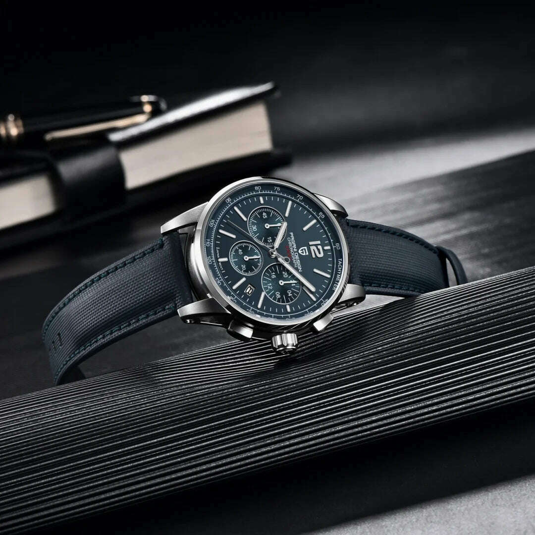 KIMLUD, PAGANI DESIGN 2024 New Luxury Fashion Casual Men Quartz Watches VK63 100M Water Resistant Sapphire Glass Stainless Steel Watches, KIMLUD Womens Clothes