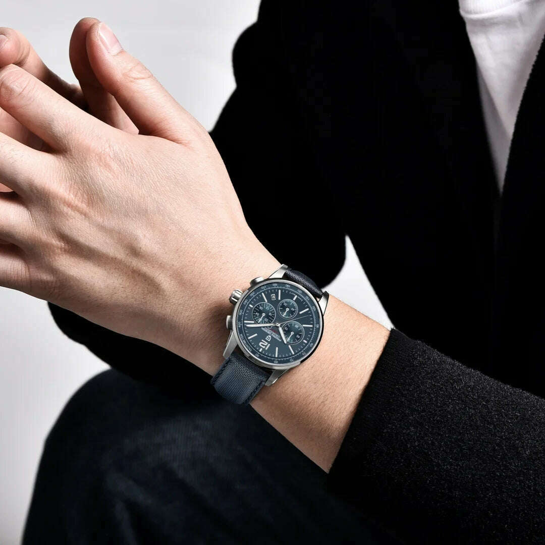 KIMLUD, PAGANI DESIGN 2024 New Luxury Fashion Casual Men Quartz Watches VK63 100M Water Resistant Sapphire Glass Stainless Steel Watches, KIMLUD Womens Clothes