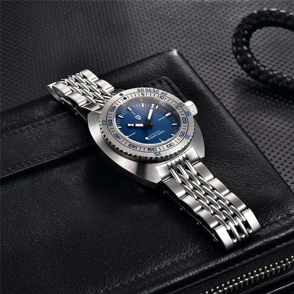 KIMLUD, PAGANI DESIGN 2024 New Men's Automatic Mechanical Divers Watches NH38 Sapphire Stainless Steel 300m Waterproof AR Watch for Men, KIMLUD Womens Clothes