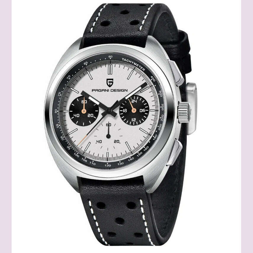 KIMLUD, PAGANI DESIGN 2024 NEW Turtle Back Chronograph 1782 Watch for Man Fashion Men's Quartz Watch Luminous relogios masculino, White L, KIMLUD APPAREL - Womens Clothes