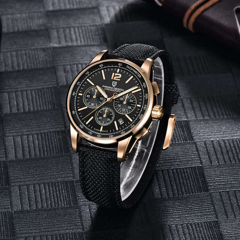 KIMLUD, PAGANI DESIGN New Luxury Chronograph Men Watch Top Brand Quartz Wristwatches Sapphire Glass Stainless Steel Waterproof Clock, KIMLUD Womens Clothes