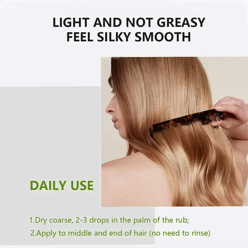 KIMLUD, Perfume Repair Dry Damaged Hair Improve Hair Follicles Smooth Moisturizing Serum Oil Nourishes Scalp Aceite Para El Cabello, KIMLUD Womens Clothes