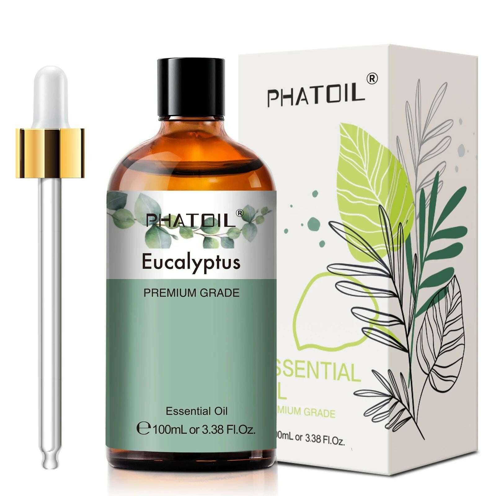 PHATOIL 100ML Eucalyptus Vanilla Essential Oils For Candle Making DIY Soap Lavender Bergamot Cinnamon 1 Piece Essential Oil - KIMLUD