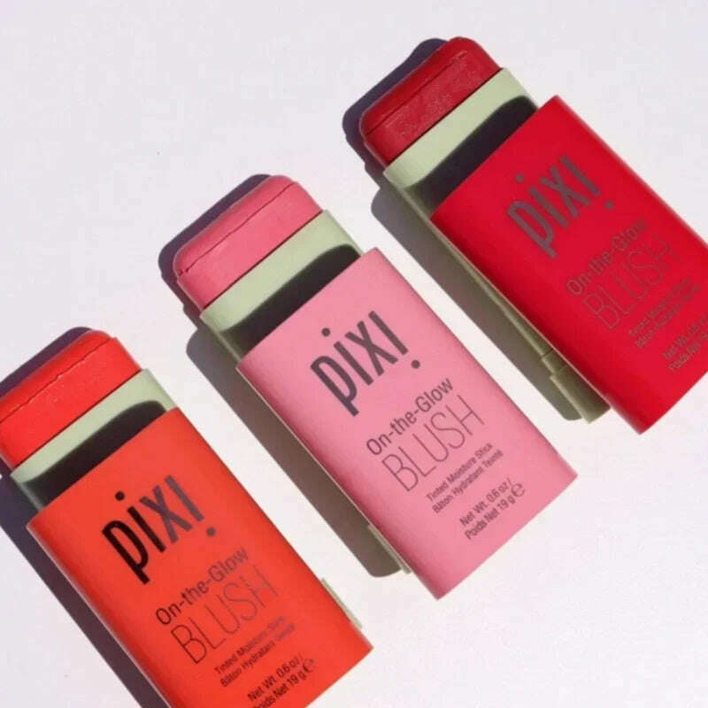 KIMLUD, Pixi Make Up Functional Blush Stick Easy Color Rouge Blusher Cream Waterproof High Color Rendering Brightening Skin Tone Hot, KIMLUD Womens Clothes