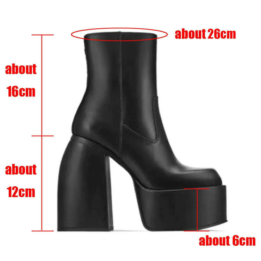 Plus Size 48 Brand New Ladies Platform Thigh High Boots Fashion Thick High Heels Over The Knee Boots Women Party Shoes Woman - KIMLUD