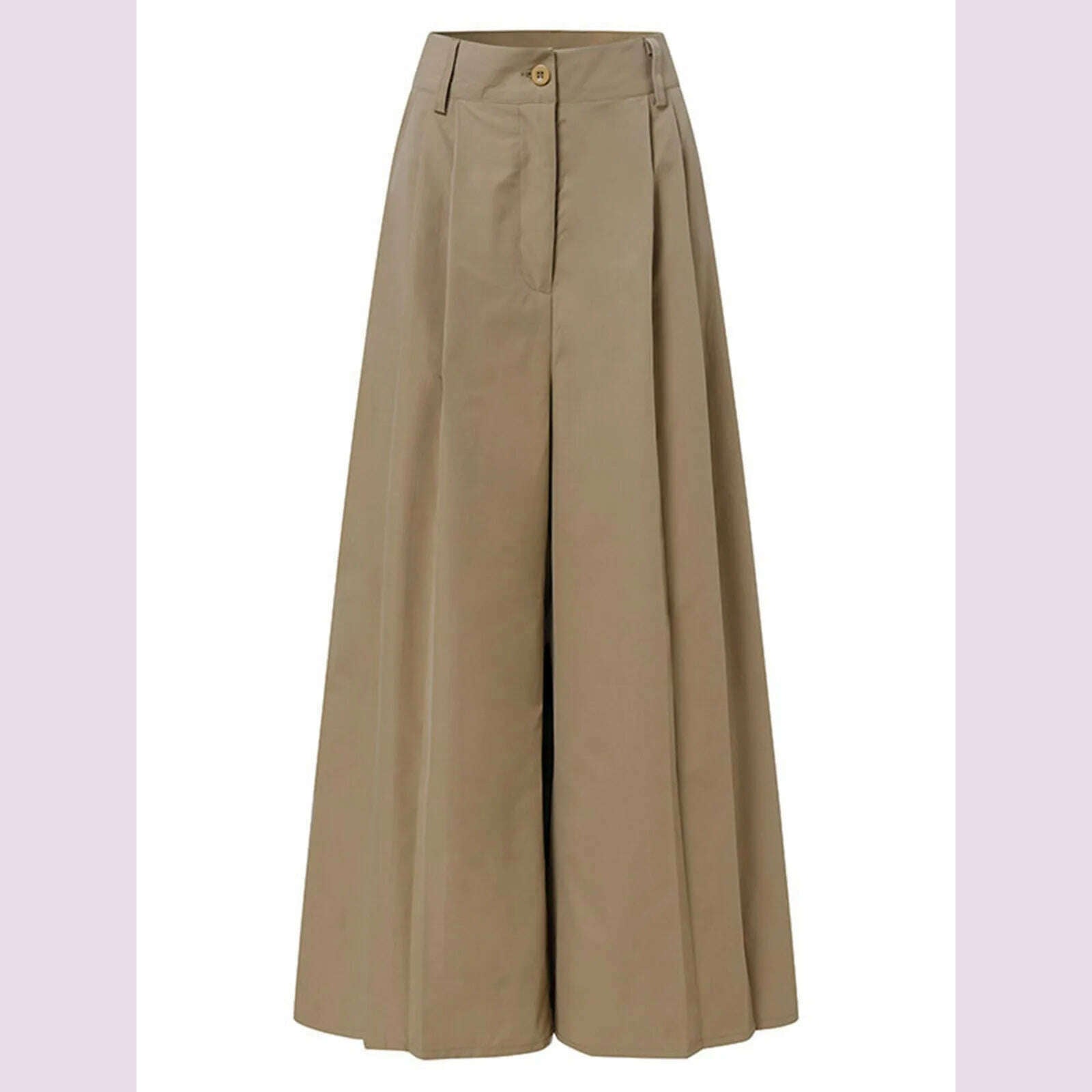 Plus Size 5XL VONDA Elegant Women Wide Leg Pants 2024 Casual Solid Color Long Trousers Loose Pockets Fashion High Waist Pantalon - KIMLUD