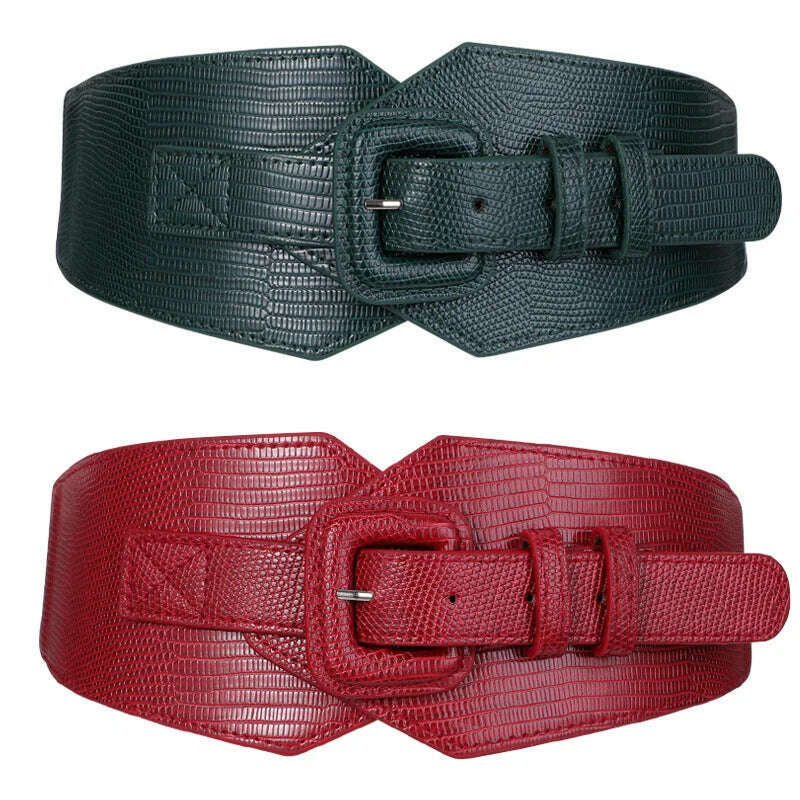 KIMLUD, Plus Size Corset Belt Female Designer Belts For Women Dresses Wide Stretch Cummerbunds Elastic Ceinture Femme Big Waistband, KIMLUD Women's Clothes