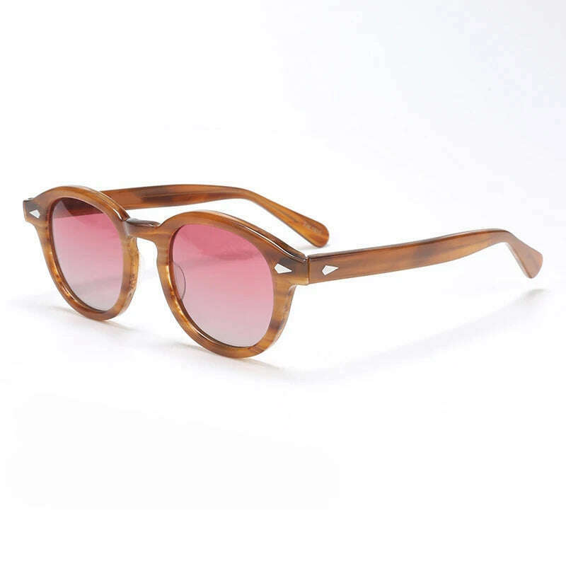 Polarized Sunglasses Men Brand Lemtosh Johnny Depp Sun Glasses Lens Woman Luxury Vintage Acetate Driver's Shade - KIMLUD