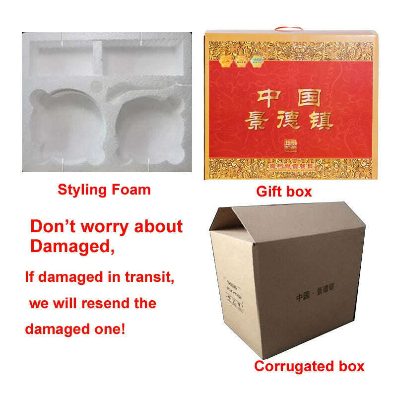 porcelain dinner set 60 pcs jingdezhen ceramics chinese dishes dishes set Rice Bowl Salad Noodles Bowl Dinnerware Set Tableware - KIMLUD
