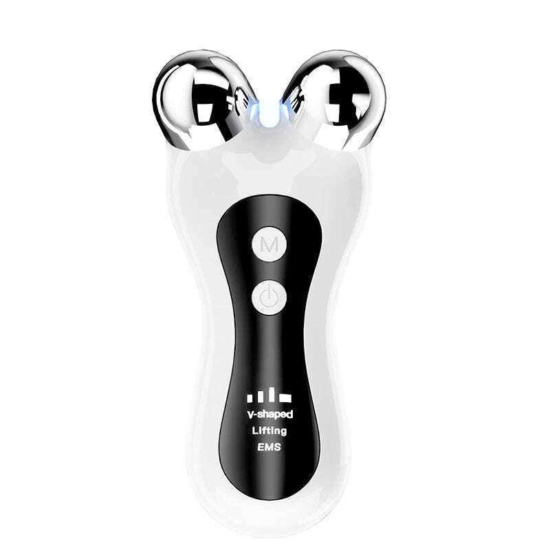 KIMLUD, Portable Electric V-Face Lift Roller Massager EMS Microcurrent Sonic Vibration Facial Lifting Skin Tighten Massage Beauty Device, Roller massager, KIMLUD APPAREL - Womens Clothes