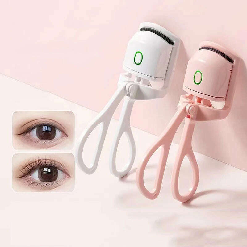 Portable Eye Lash Perm Shaping And Lasting Curling Thermal Eyelash Clip Electric Eyelash Curler USB Charging Model Fast Heating - KIMLUD