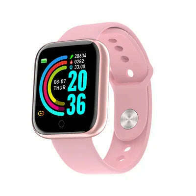 D20Pro Smart Watch Men Women Fitness Tracker Watch Sport Heart Rate Blood Pressure Monitor Waterproof Smartwatch for Android IOS - KIMLUD