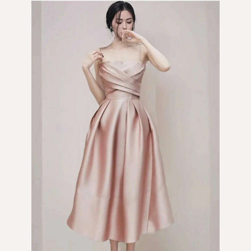 KIMLUD, French Vintage Elegant Long Dress Women High-End New Fashion Design Clothing  Ladies Sexy Spaghetti Strap Summer Dress Vestidos, KIMLUD Womens Clothes