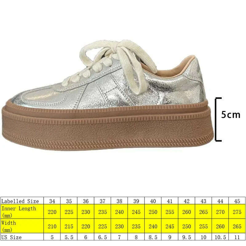 Fujin 5cm Synthetic Leather Women Vulcanized High Brand Chunky Sneaker Casual Stable Shoes Platform Wedge Skate Boarding Shoes - KIMLUD