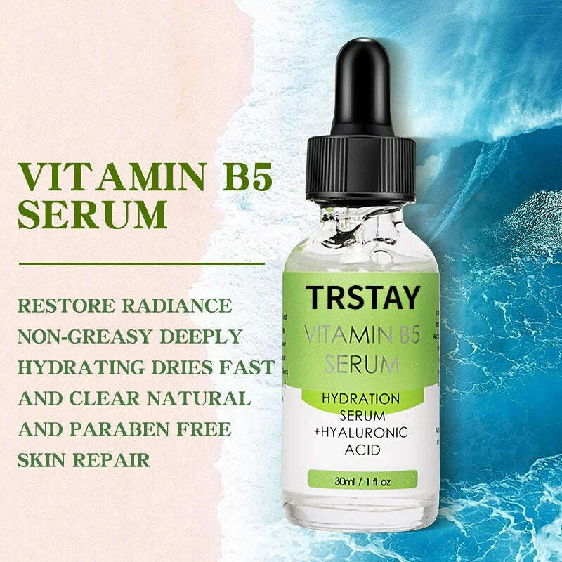 KIMLUD, Vitamin B5 Face Serum Smooth Moisturizing Repair Dry Skin Aloe Soothe Pores Shrink Firming Hydrating Oil Control Facial Essence, KIMLUD Womens Clothes