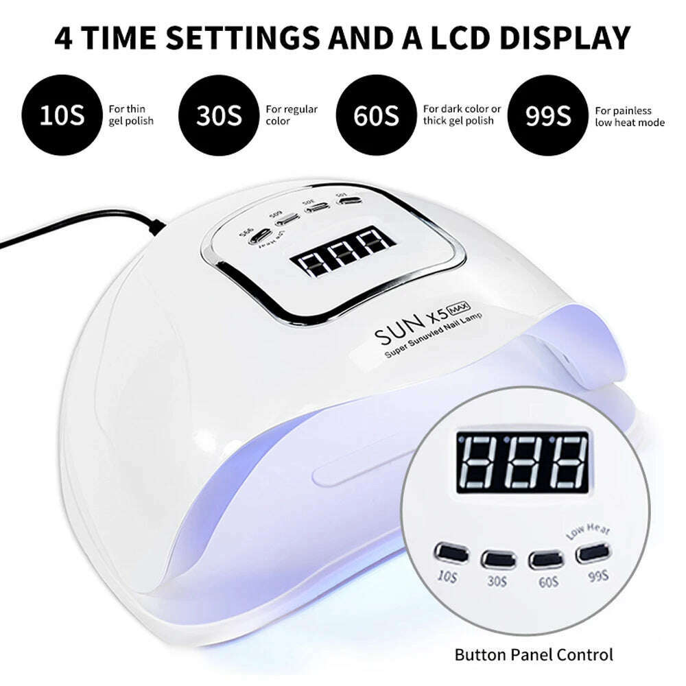 Professional Nail Dryer Infrared Sensor Manicure Nail Light for Fast Curing of All Gel Nail Polish Nail Dryer Salon Tool - KIMLUD