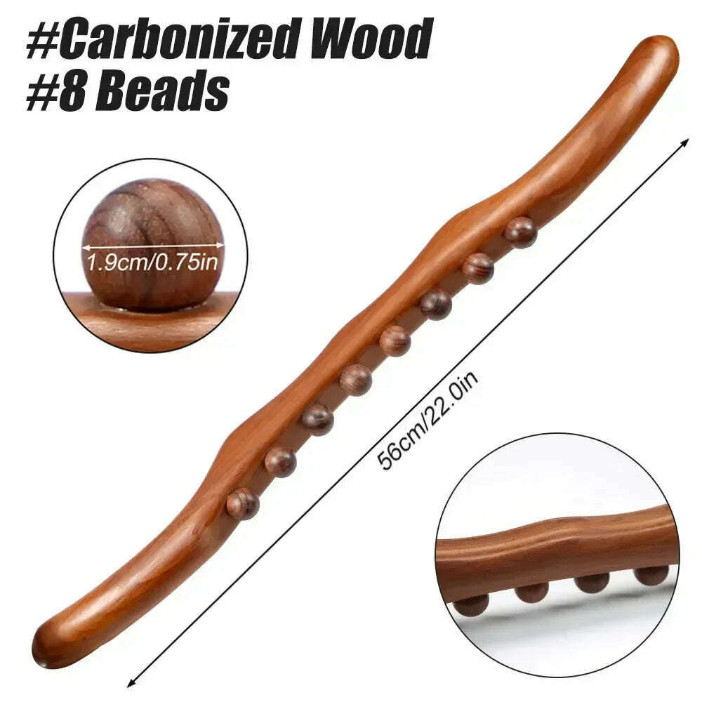 KIMLUD, Professional Wood Therapy Massage Tools, Maderoterapia Kit for Anticellulite, Gua Sha Tools for Body Shaping, Muscle Pain Relief, Type 9, KIMLUD APPAREL - Womens Clothes