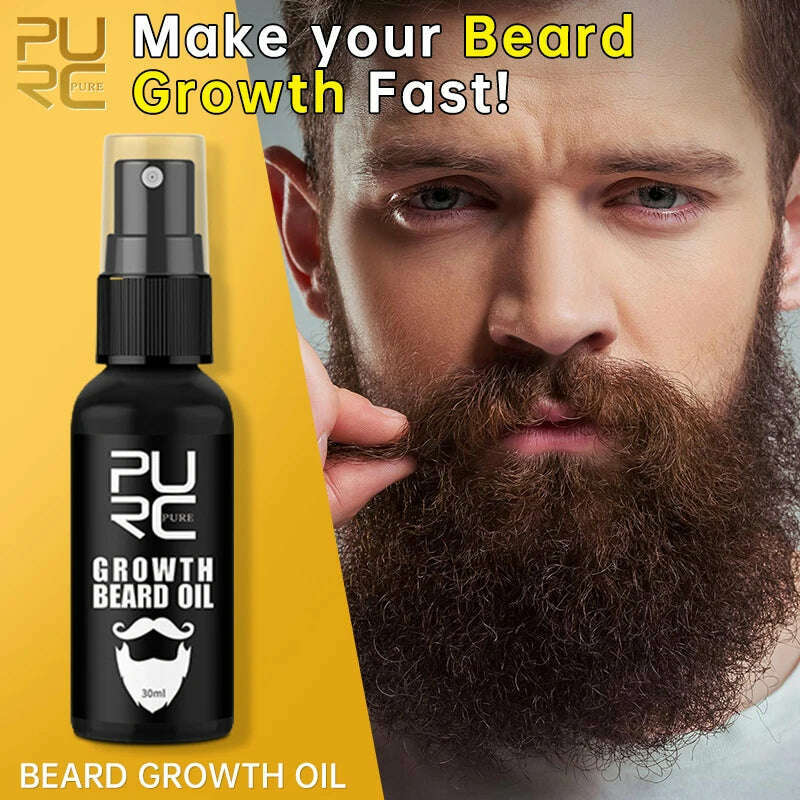 KIMLUD, PURC Beard Growth Spray Essential Oil Beard Growth Oil For Men Thicker Full Attractive Hair Growth Beard Oil Care Beauty Health, Russian Federation, KIMLUD Womens Clothes