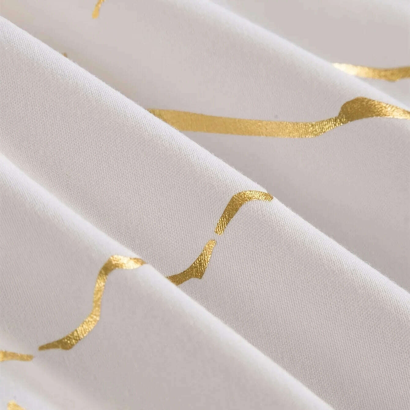 Queen Bedding Duvet Cover Set White Marble Printed 3 Piece Luxury Microfiber Down Comforter Quilt Cover with Zipper Closure - KIMLUD