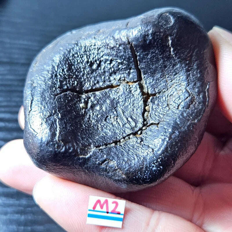 KIMLUD, Rare natural iron meteorite mineral specimen Gobi Beach Stone energy magnetic field healing holiday gift, Thumb massage 202g, KIMLUD APPAREL - Womens Clothes