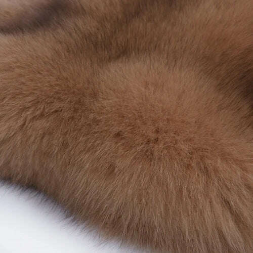 KIMLUD, real fox fur coat ladies natural fox fur coat long sleeve hooded women real fox fur coat X-long, as picture 11 / M, KIMLUD Womens Clothes