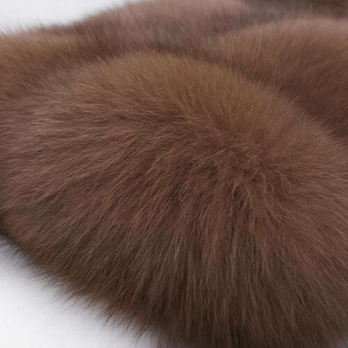 KIMLUD, real fox fur coat ladies natural fox fur coat long sleeve hooded women real fox fur coat X-long, as picture 10 / M, KIMLUD Womens Clothes