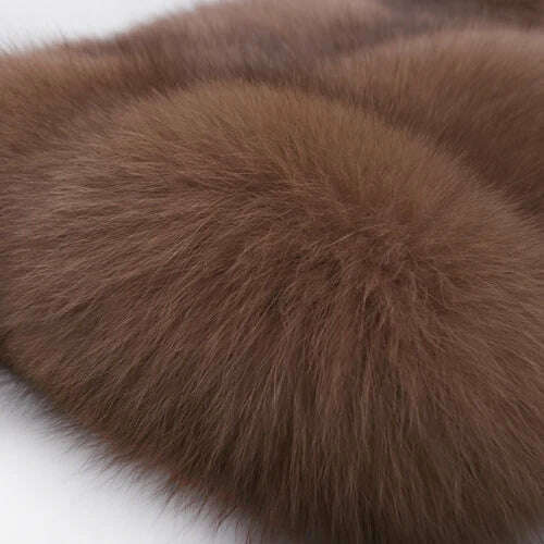 KIMLUD, real fox fur coat ladies natural fox fur coat long sleeve hooded women real fox fur coat X-long, as picture 10 / M, KIMLUD APPAREL - Womens Clothes