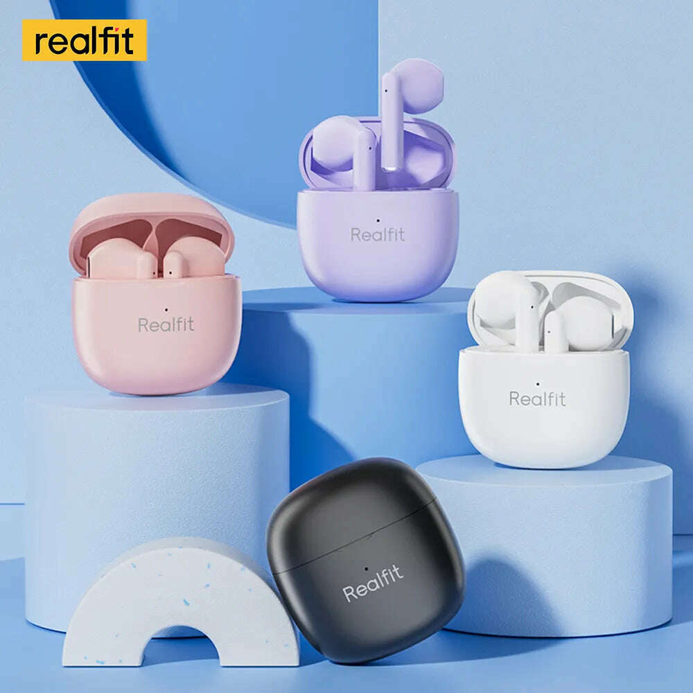 KIMLUD, Realfit F1 Bluetooth Earphone Excellent HIFI Quality TWS Wireless Earbuds Wholesale for Lenovo LP40 GM2 Pro Xiaomi realme, KIMLUD Womens Clothes