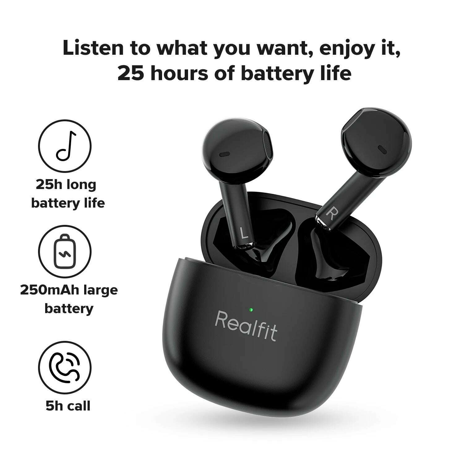 KIMLUD, Realfit F1 Bluetooth Earphone Excellent HIFI Quality TWS Wireless Earbuds Wholesale for Lenovo LP40 GM2 Pro Xiaomi realme, KIMLUD Womens Clothes