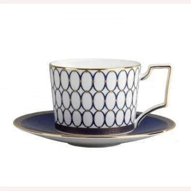 KIMLUD, Restaurant Decoration Bone China Steak Plate Ceramic Western Plate Coffee Cup Tableware Set Dinner Plates, Coffee mug (set), KIMLUD APPAREL - Womens Clothes