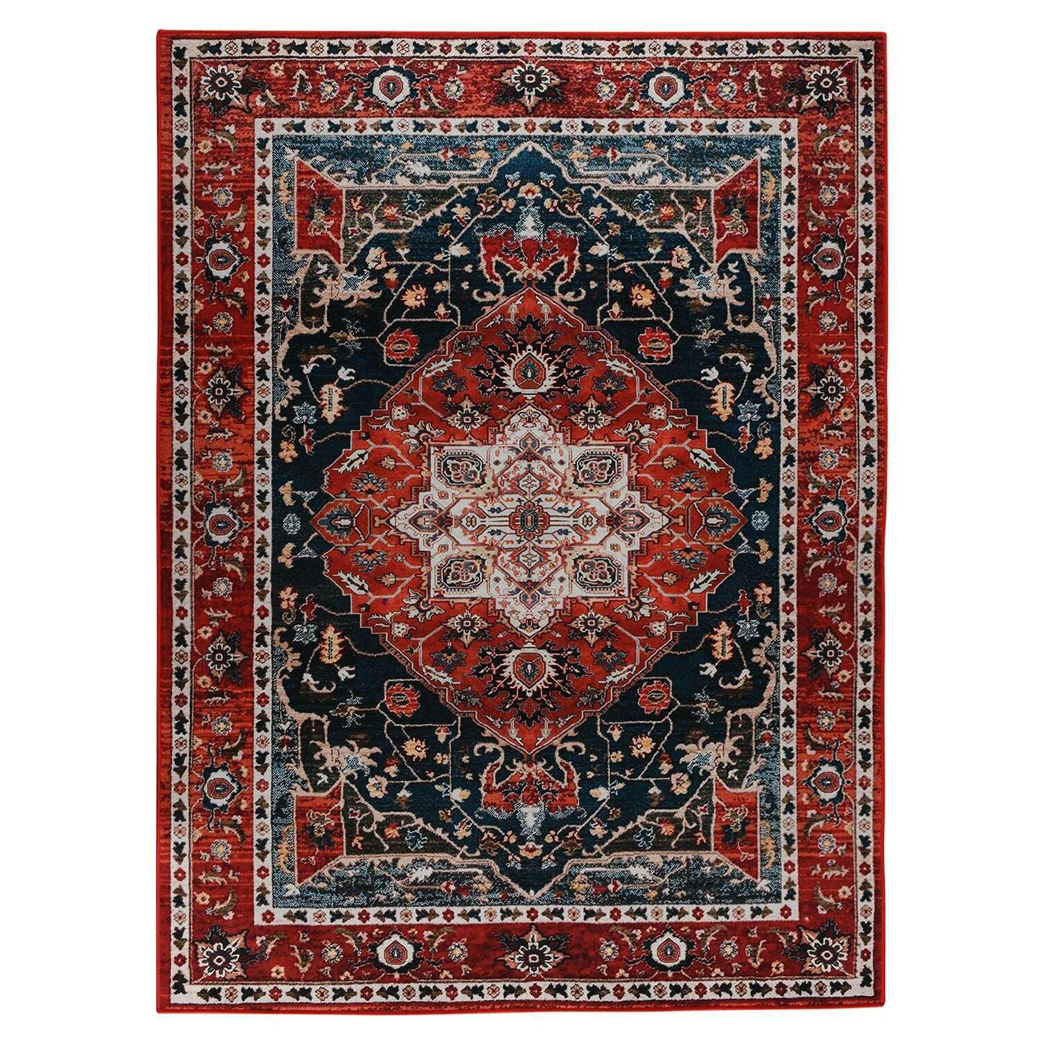 Retro Ethnic Carpets Turkish Persian Rug for Living Room Bedside Bedroom Vintage Floor Mat Entrance Doormat Carpet Large Rug - KIMLUD