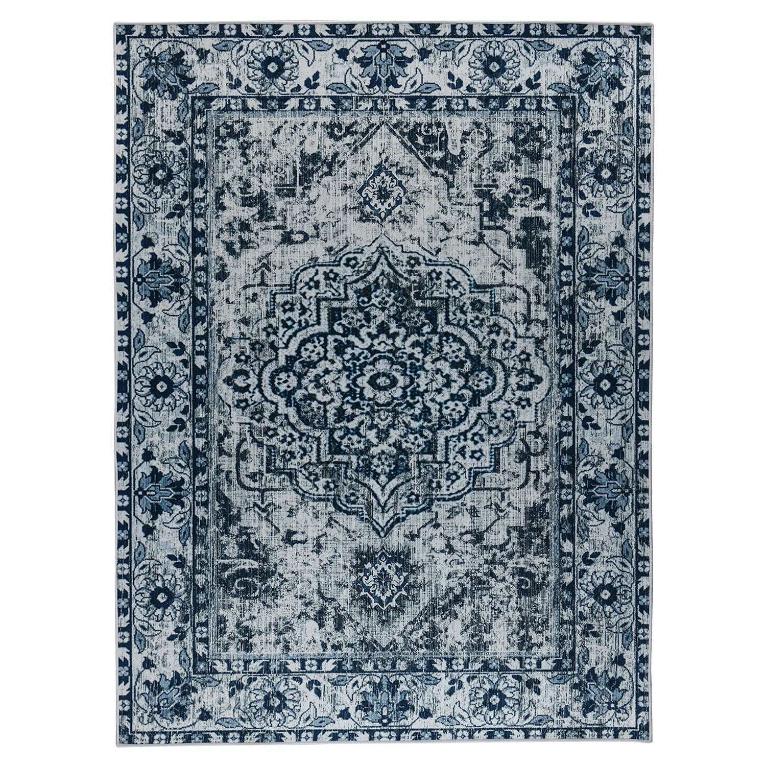 Retro Ethnic Carpets Turkish Persian Rug for Living Room Bedside Bedroom Vintage Floor Mat Entrance Doormat Carpet Large Rug - KIMLUD