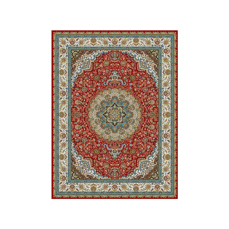 KIMLUD, Retro Persian Carpet For Living Room Non-slip American Carpet Bedroom Decor Parlor Anti-skid Retro Mat Study Office Large Carpet, KIMLUD Womens Clothes