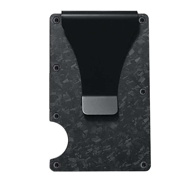 RFID Clip Metal Wallet Blocking Aluminum Minimalist Credit Card Holder Money Wallets 2024 All Color Slim Business Bank Id Case - KIMLUD